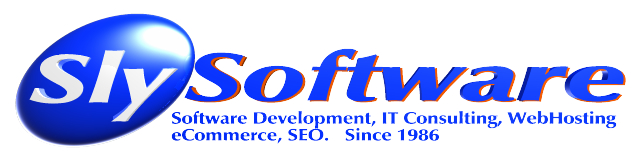 SlySoftware :: Software Development + IT Consulting + WebHosting + eCommerce + SEO, since 1986